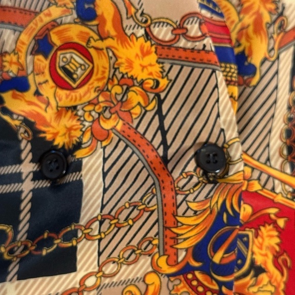 Impressions Vtg Style Women’s Top/Blazer Size 10 Long Sleeves Padded Shoulders - Picture 10 of 16